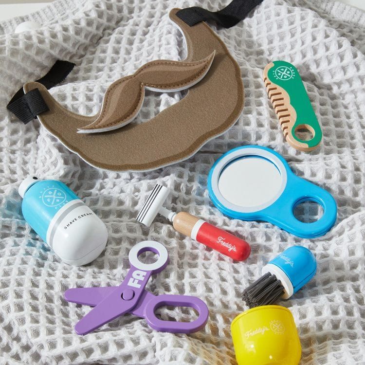 Kit de cuidado de madera para juego de simulación First Barber