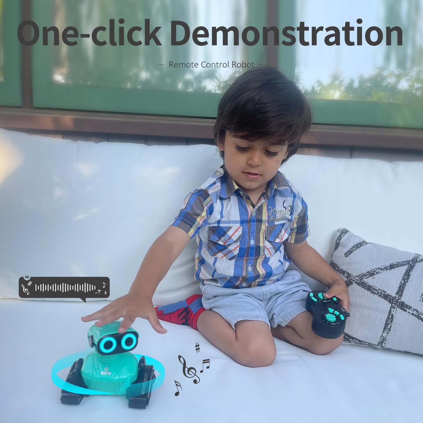GILOBABY - Juguetes de robots, juguete de robot con control remoto