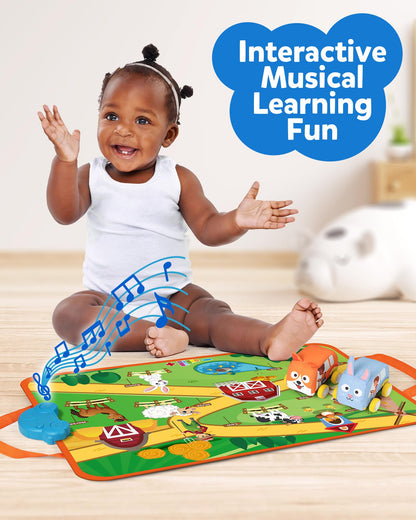 Tapete de juego de coches musicales Coogam