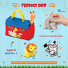 Bundaloo Plush Mini Zoo Playset - Jirafa, Elefante, León, Cebra - Animales Interactivos