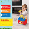 Bundaloo Plush Mini Zoo Playset - Jirafa, Elefante, León, Cebra - Animales Interactivos