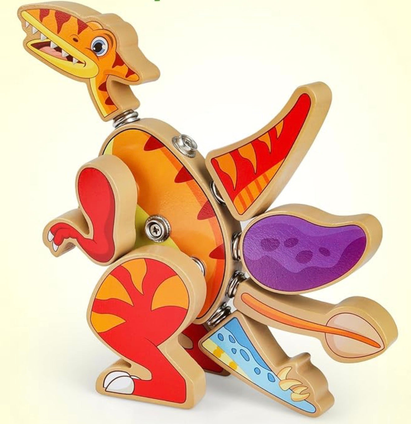 Juguetes de construcción de dinosaurios encajables Coogam