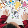 16 hojas de calcomanías para niños, Bluey