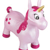 Unicornio Rosa con Estrellas Incluye Bomba de Aire Carga