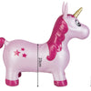 Unicornio Rosa con Estrellas Incluye Bomba de Aire Carga