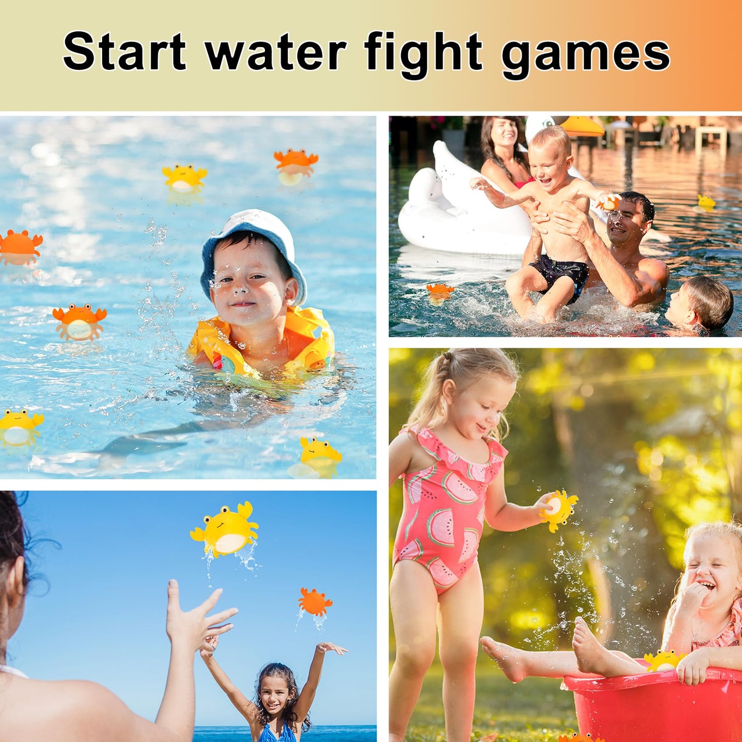 Globos de agua reutilizables