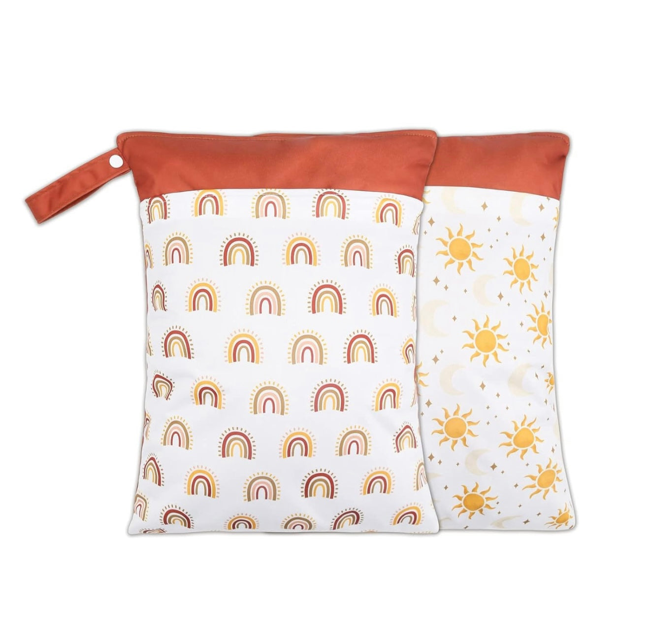 Paquete de 2 bolsas húmedas y secas para pañales de tela y extractores de leche