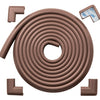 protectores de esquina RovingCove HeftyFit (borde de 15 pies, 4 esquinas, marrón café