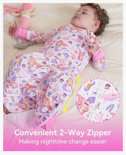 Saco de dormir de rayón hecho de viscosa de bambú 1.0 tog, 18-36 meses