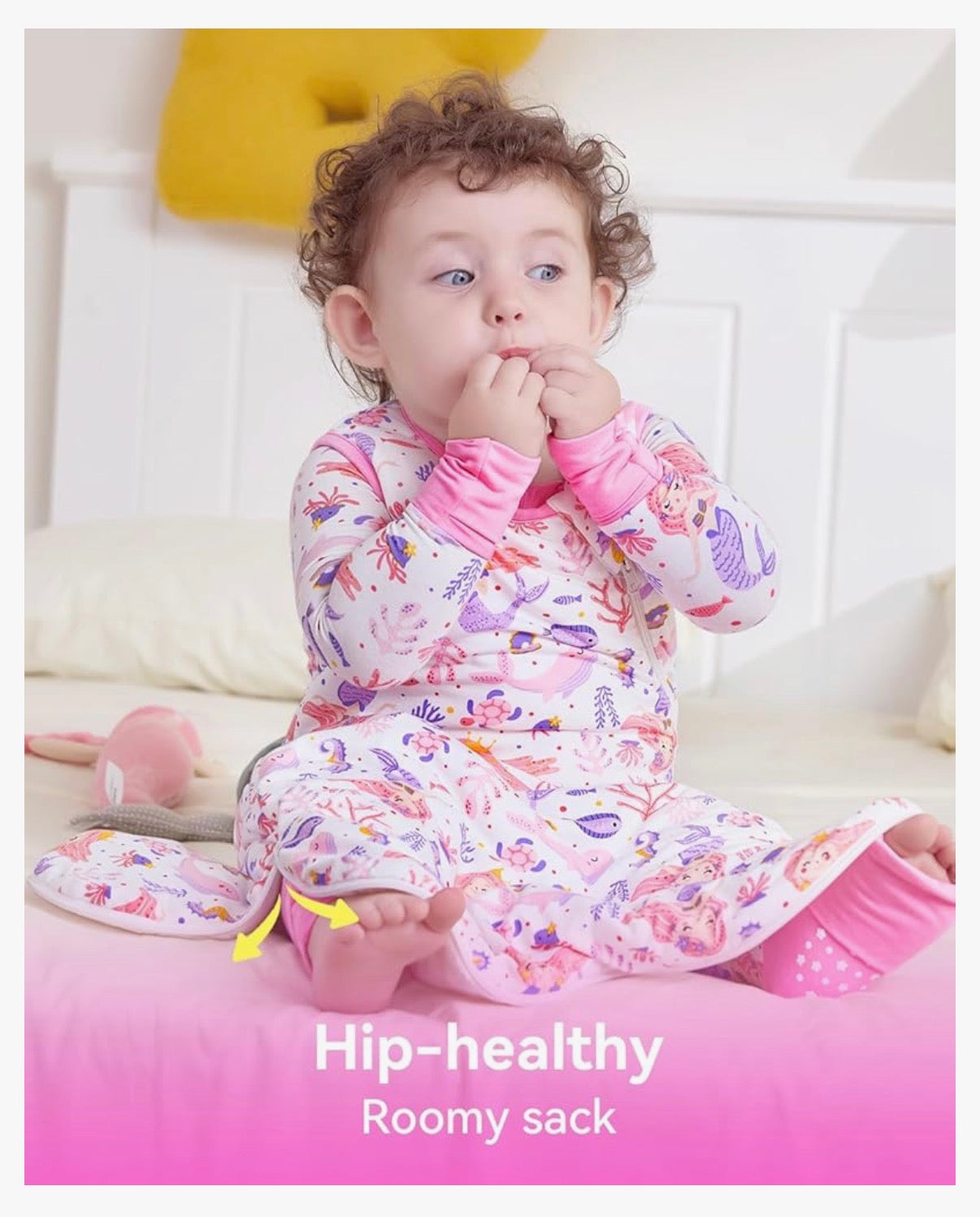 Saco de dormir de rayón hecho de viscosa de bambú 1.0 tog, 18-36 meses