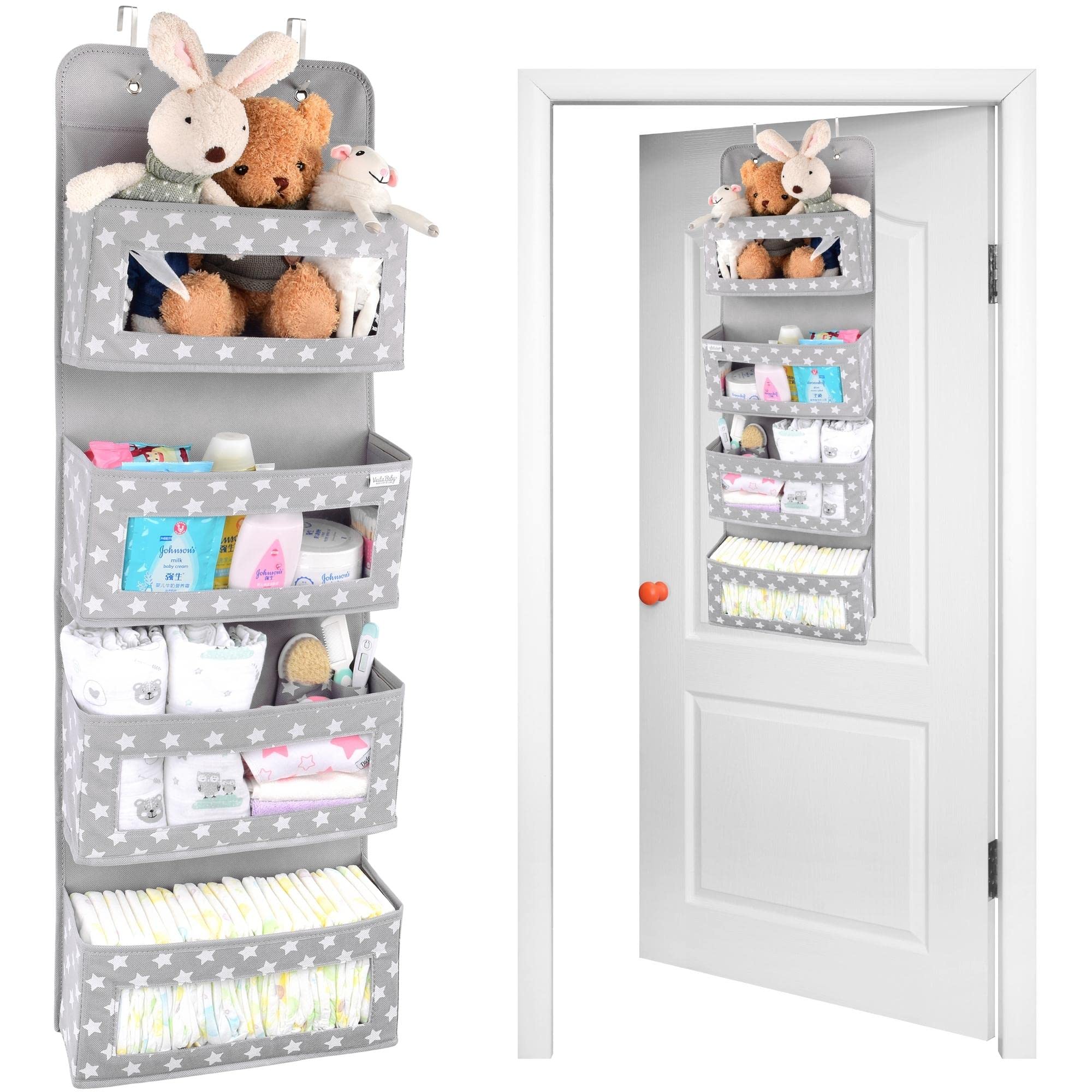 Organizador colgante para puerta Vesta Baby Nursery con ganchos de metal