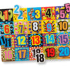 Melissa & Doug Rompecabezas grueso de madera Jumbo Numbers (20 piezas)