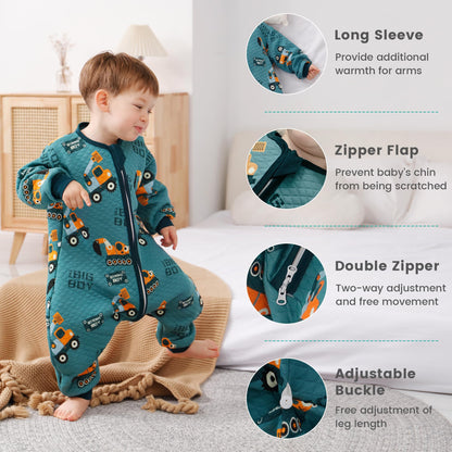 Saco de dormir de rayón hecho de viscosa de bambú 1.0 tog, 18-36 meses