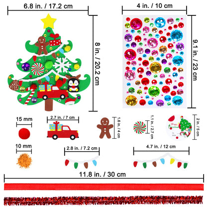 Winlyn 24 juegos de adornos de árbol de Navidad