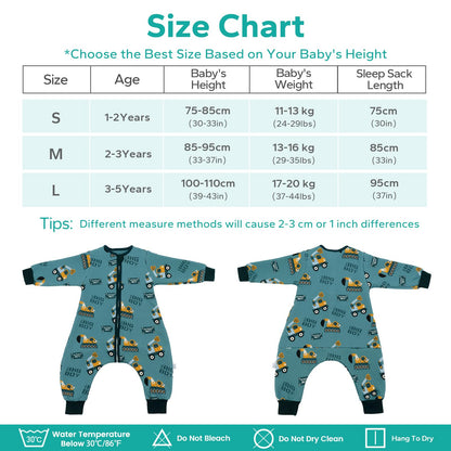 Saco de dormir de rayón hecho de viscosa de bambú 1.0 tog, 18-36 meses