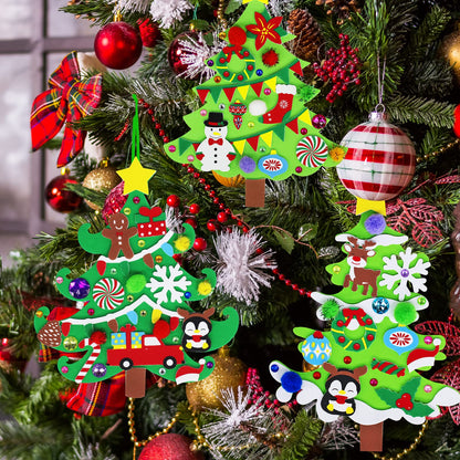 Winlyn 24 juegos de adornos de árbol de Navidad