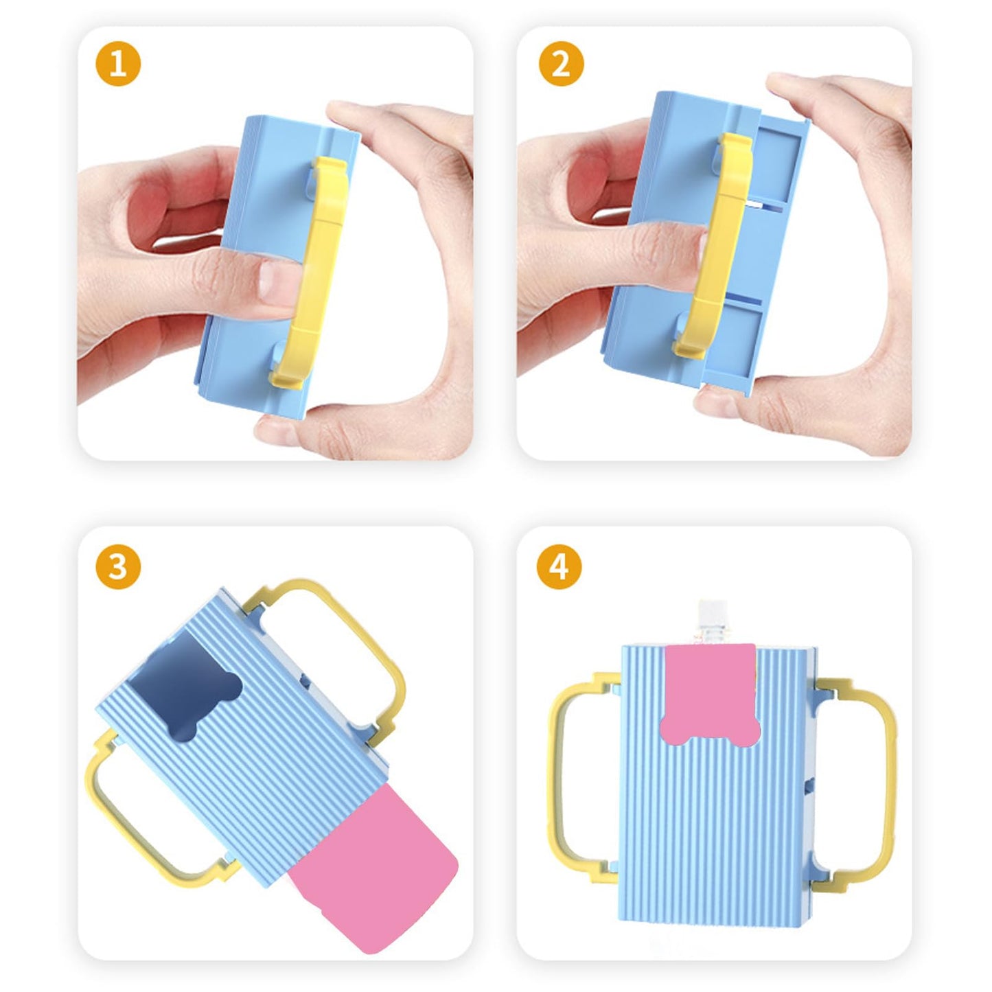 Bolsa portátil y soporte para caja a prueba de apretones