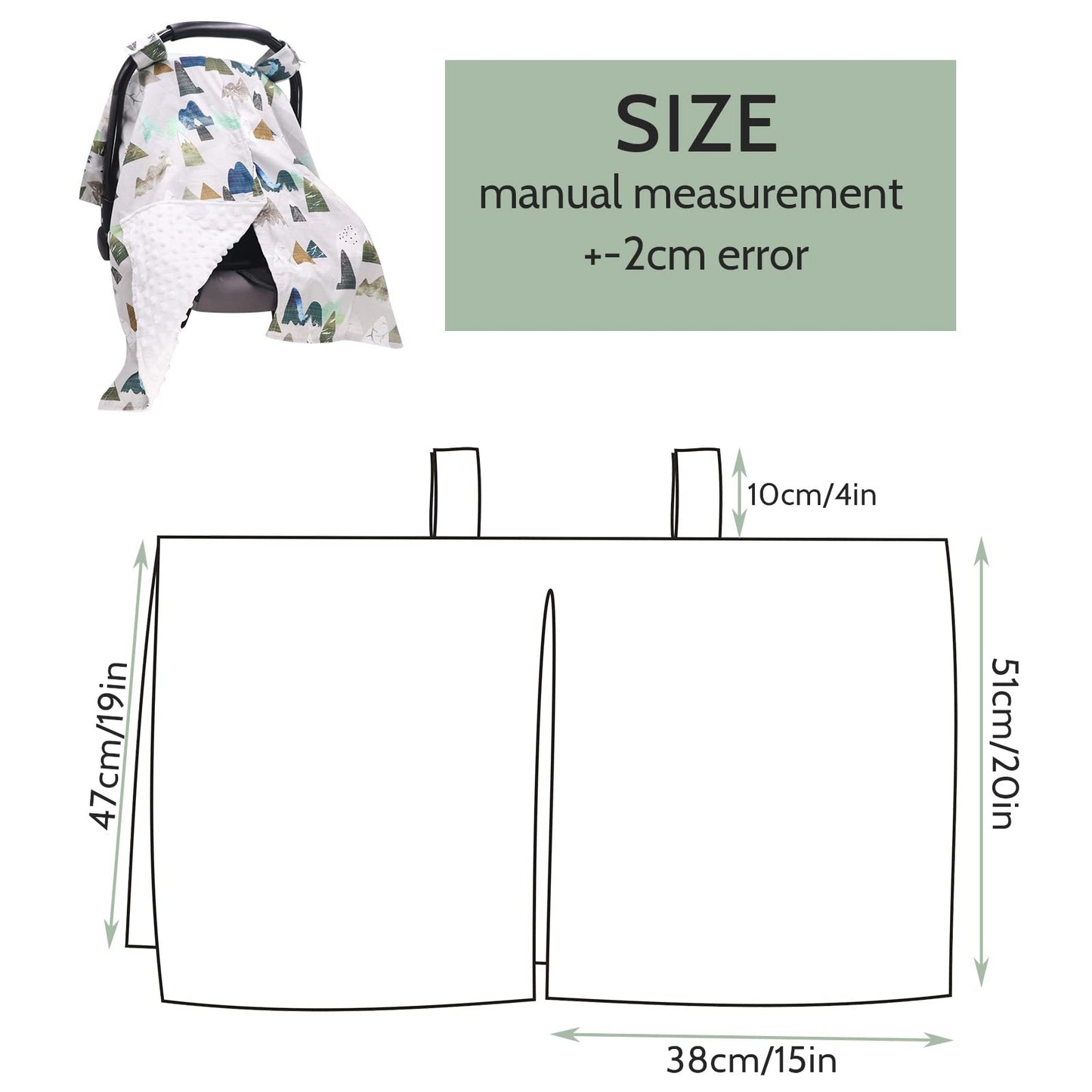 Funda de asiento de automóvil para bebé