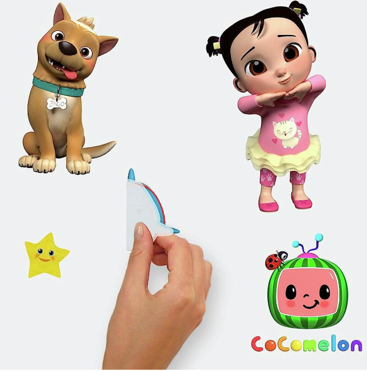RoomMates Cocomelon - Calcomanías de pared para despegar y pegar