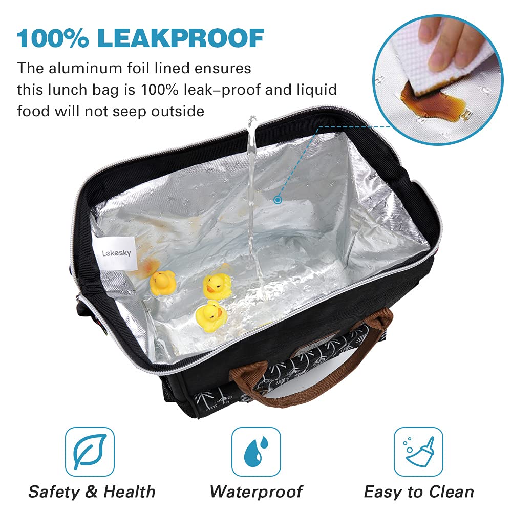 Leke - Bolsa de almuerzo para mujer con aislamiento