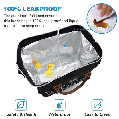 Leke - Bolsa de almuerzo para mujer con aislamiento