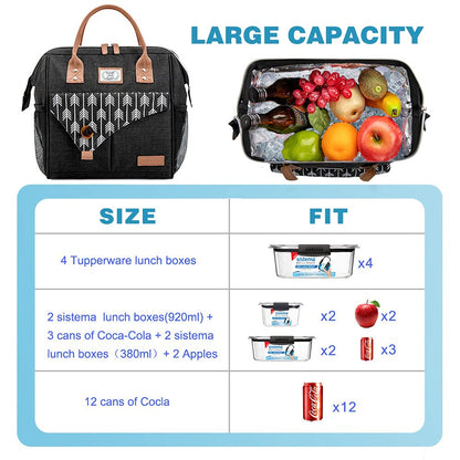 Leke - Bolsa de almuerzo para mujer con aislamiento