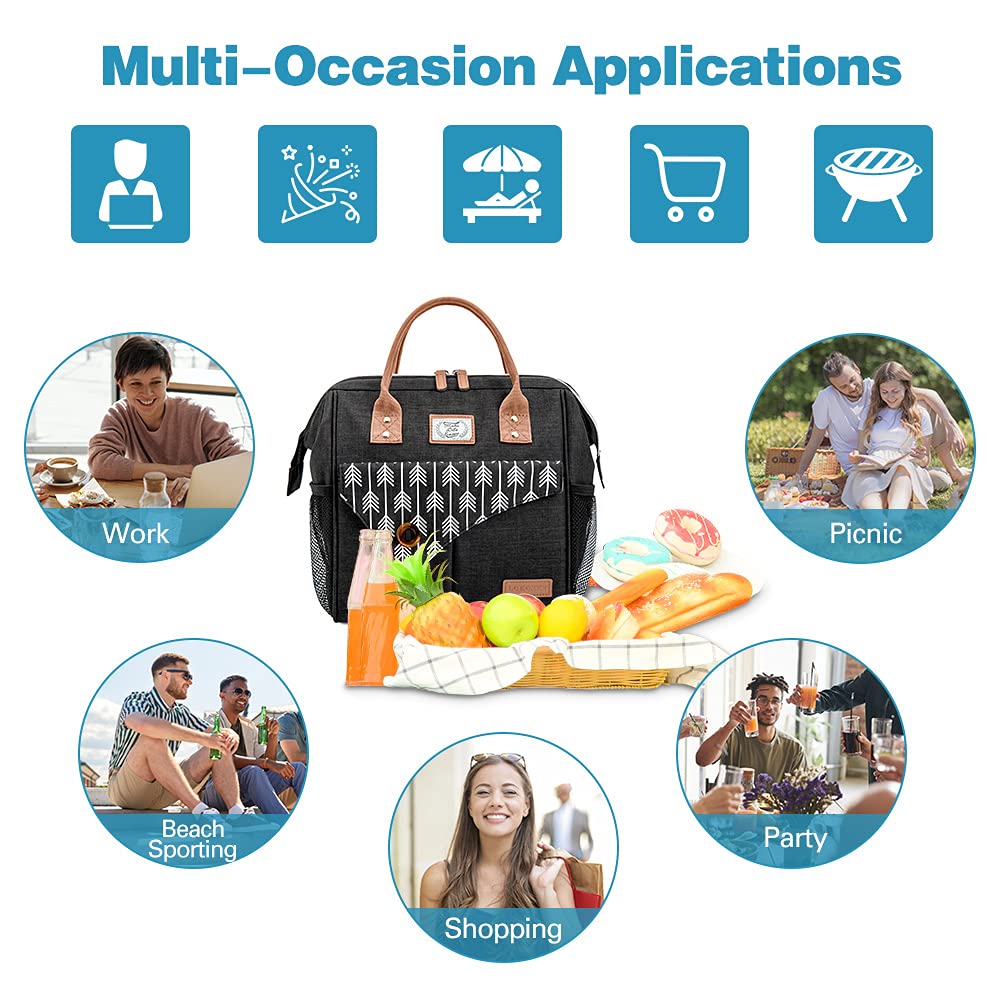 Leke - Bolsa de almuerzo para mujer con aislamiento