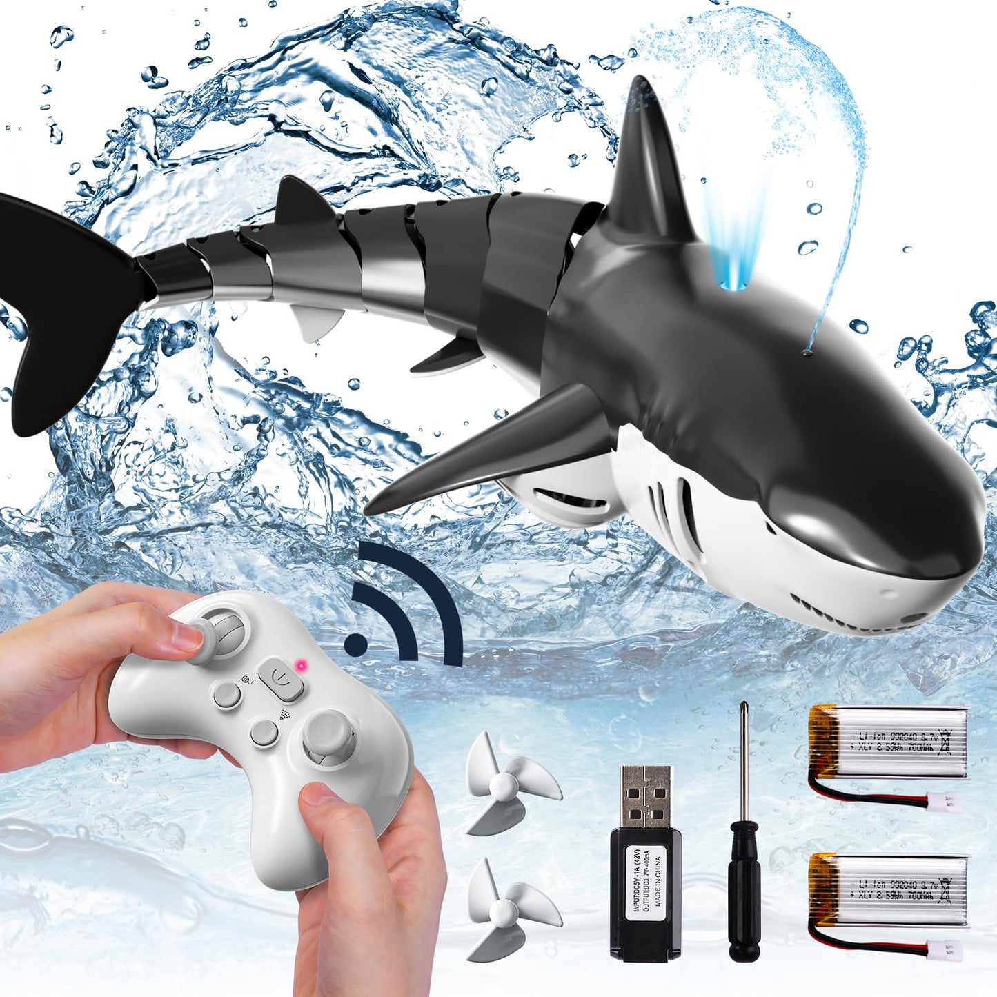 Bennol Juguetes de tiburón a control remoto 2.4Ghz