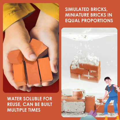 Kit de construcción DIY Happy Farm con ladrillo simulado