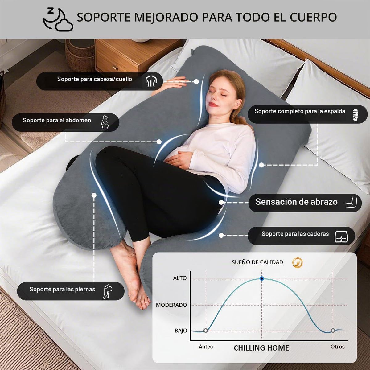 Chilling Home- Almohada de embarazo