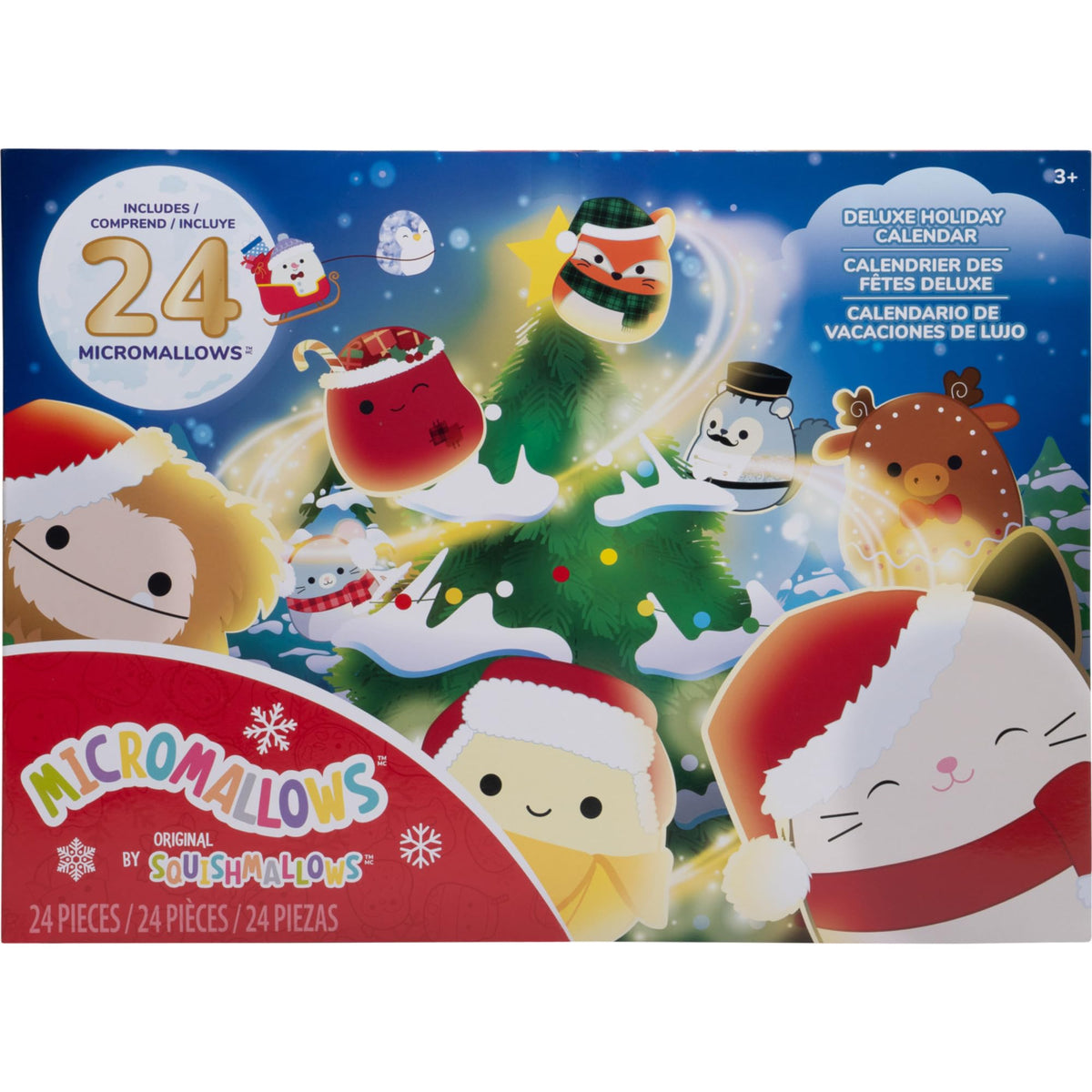 Squishmallows Calendario de Adviento de felpa de 24 días de Micromallows original