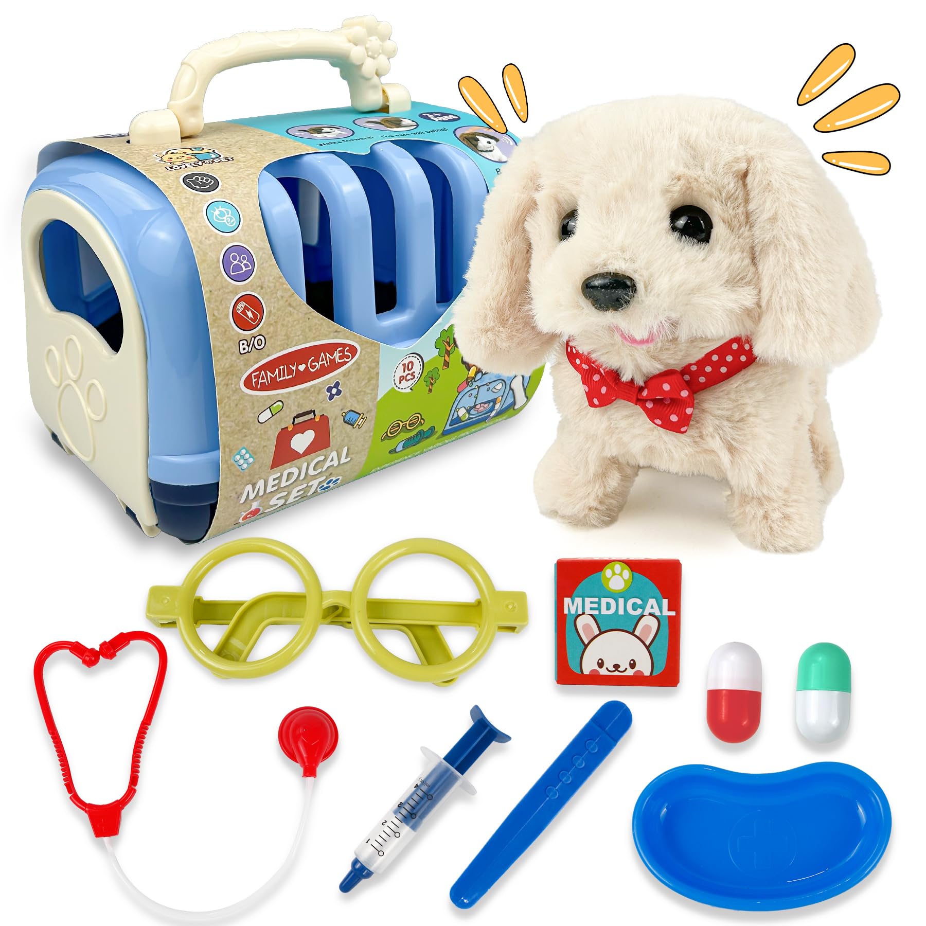 TOYMAKER 10 juguetes para perros para niños