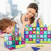 Mozsoy azulejos magnéticos, juego de construcción magnético de 110 piezas