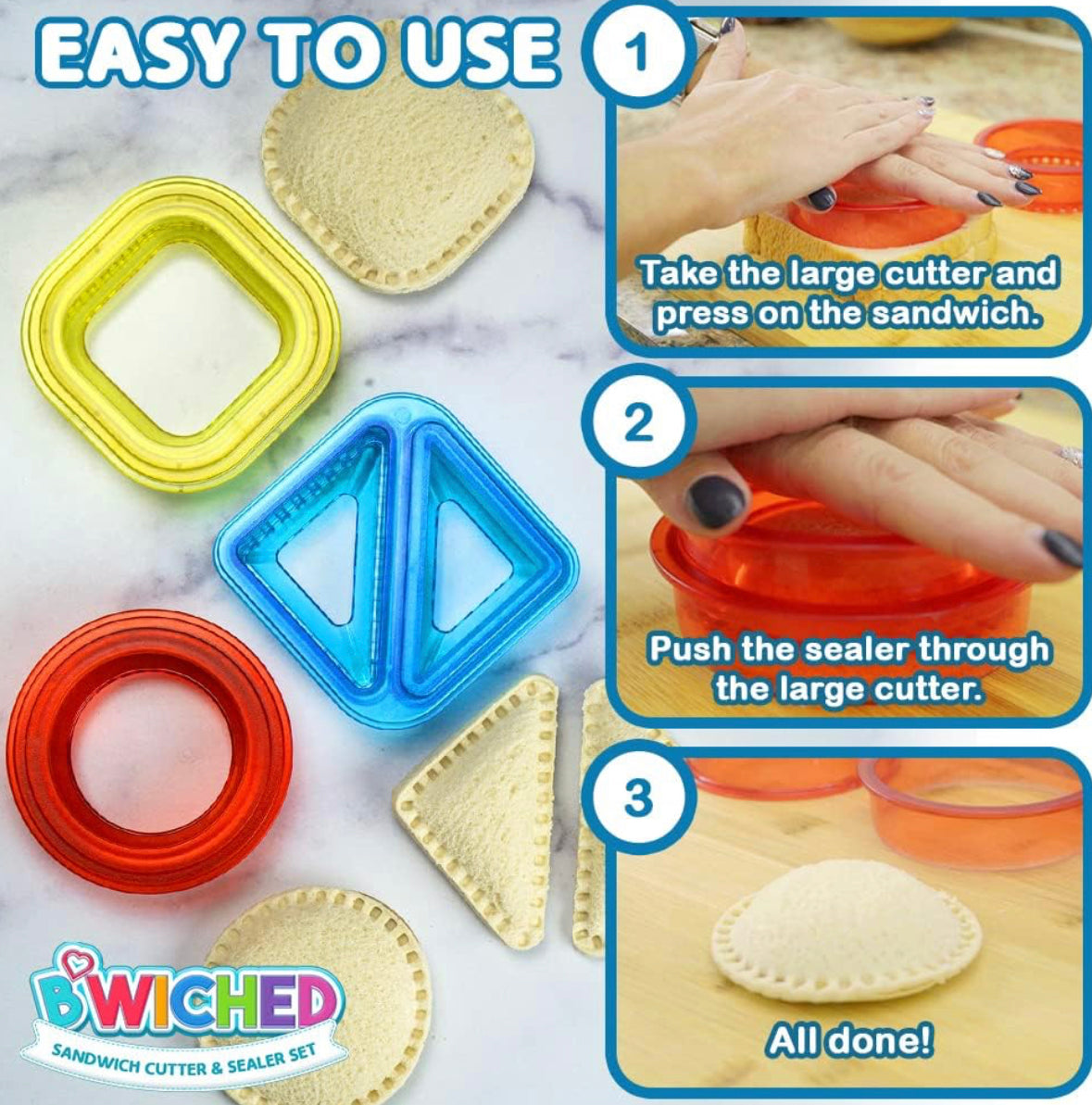 Savoychef Cortador y sellador de sándwiches