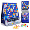Juego de mesa 2 en 1 para niños pequeños y juguetes de clasificación de colores