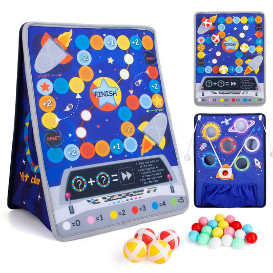 Juego de mesa 2 en 1 para niños pequeños y juguetes de clasificación de colores