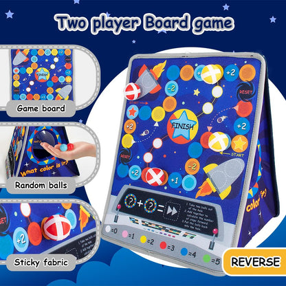 Juego de mesa 2 en 1 para niños pequeños y juguetes de clasificación de colores