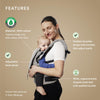 Stokke Limas Carrier Flex, Floral Beige (OCS) - Portabebés con hebilla completa
