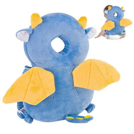 Mochila anticaida bebe, protector de cabeza para bebe (dragón)