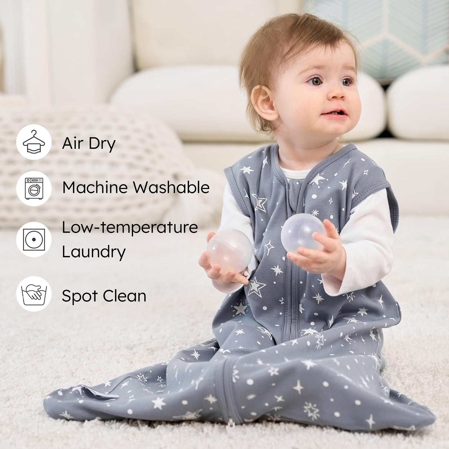 Saco de dormir para bebé de 12 a 18 meses, 0.5 tog