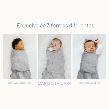 HALO Saco de dormir envolvente 100% algodón, 0-3 meses, TOG 1.5