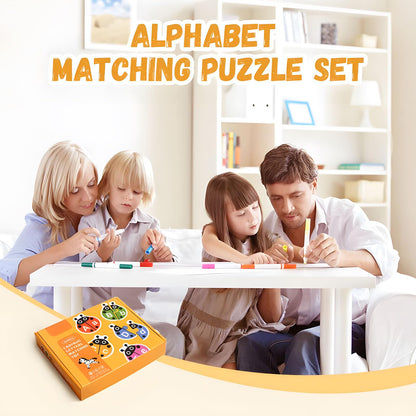Juego de rompecabezas de alfabeto a juego