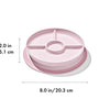 OXO Plato dividido con succión Tot Stick and Stay - Blossom