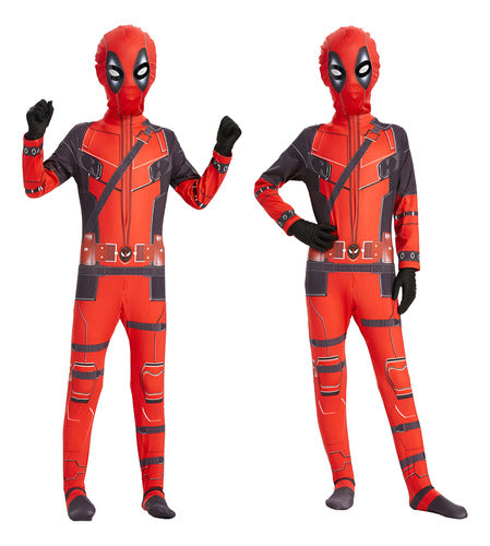 Disfraz Para Niños Deadpool Cosplay Traje, 6 años