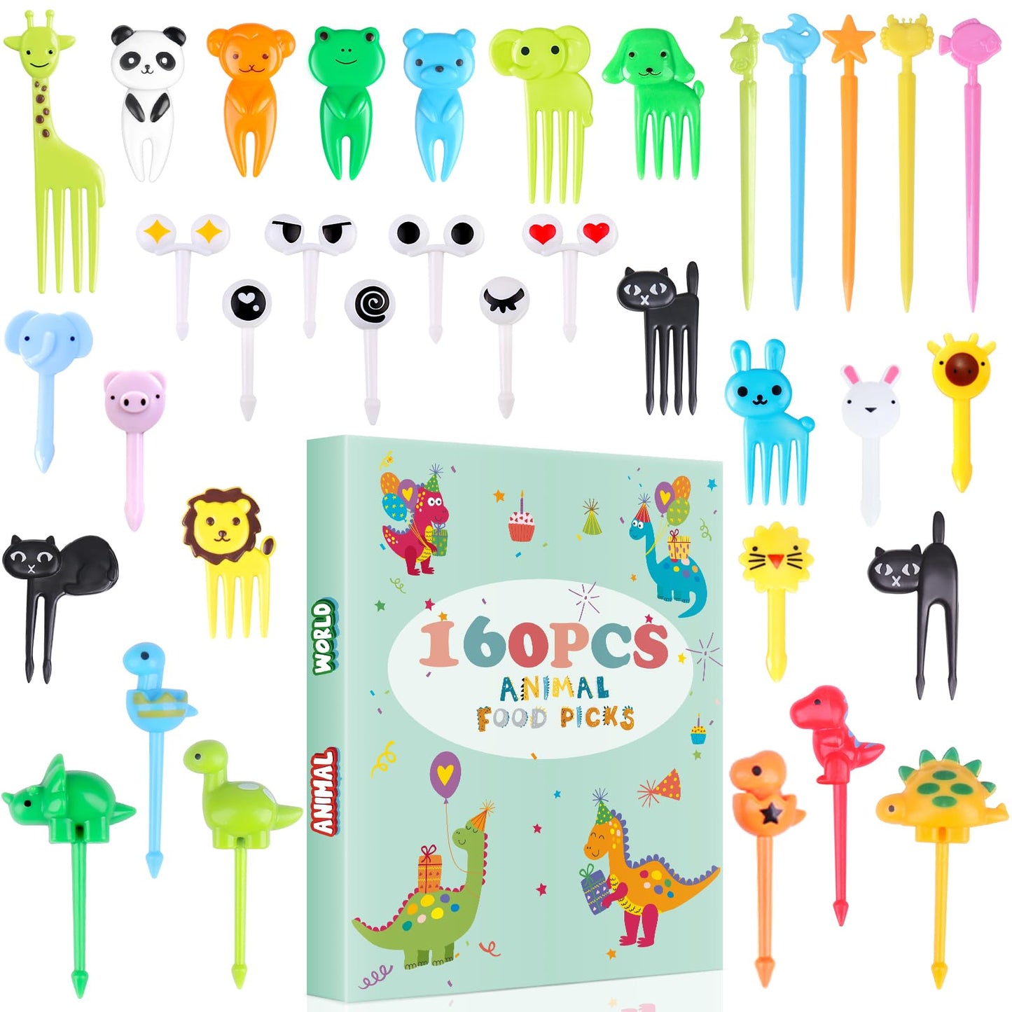 DOUDOULE 160 púas de comida para niños