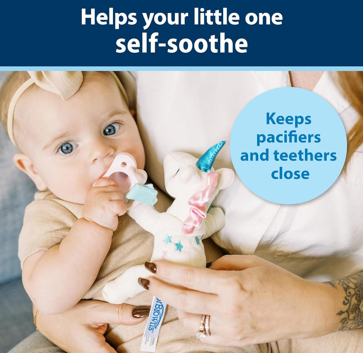 biberón estrecho de 8 oz + Unicornio para chupeta