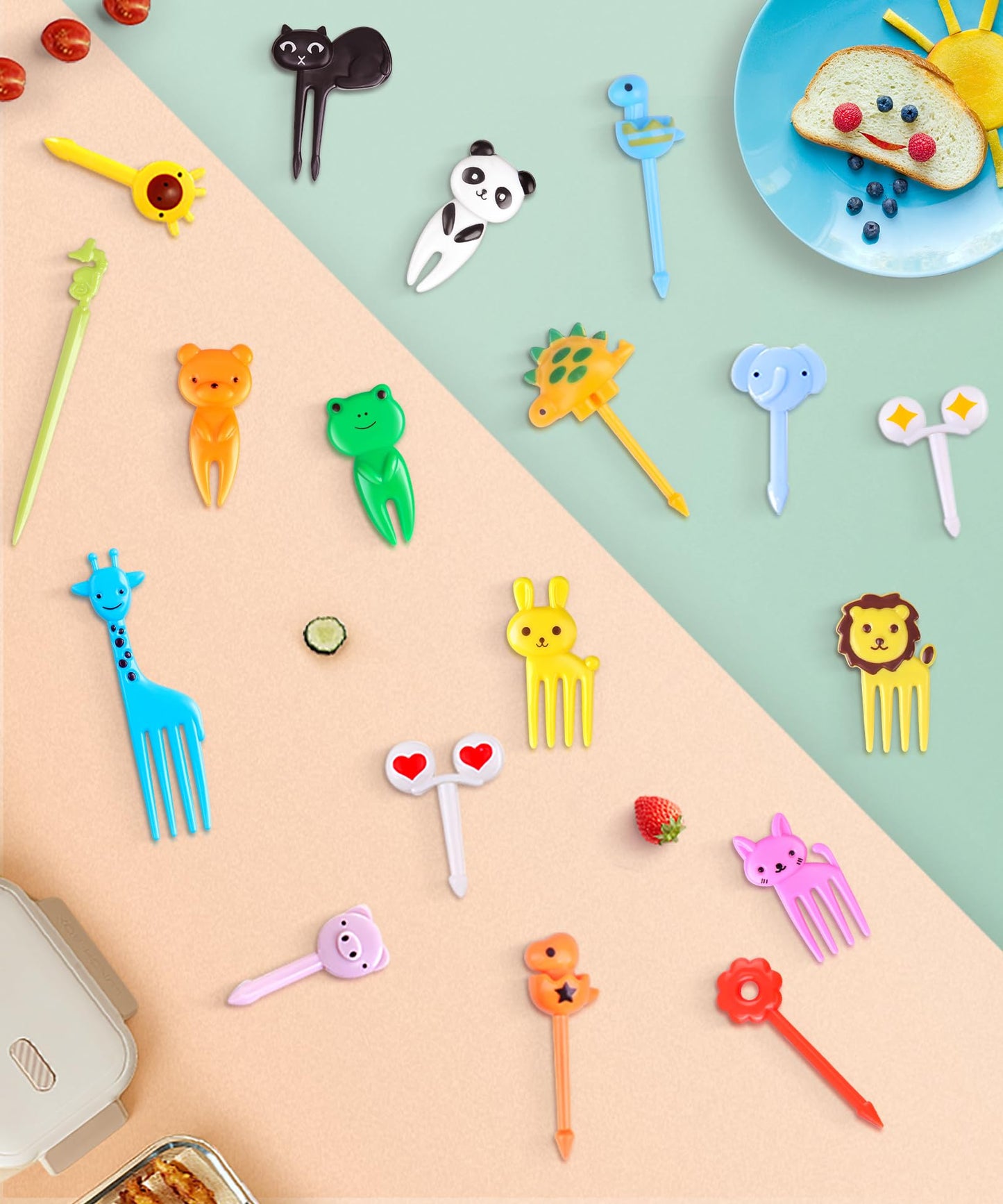 DOUDOULE 160 púas de comida para niños