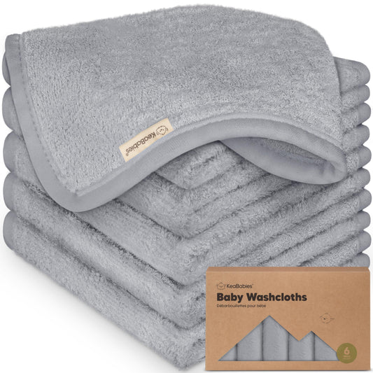 Paquete de 6 paños de viscosa suave y absorbente de bambú para cara, cuerpo