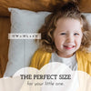 Almohada infantil Little Sleepy Head, color blanco, 13 x 18