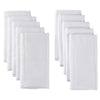 Pañal preplegado Birdseye de 10 unidades con almohadilla, color blanco